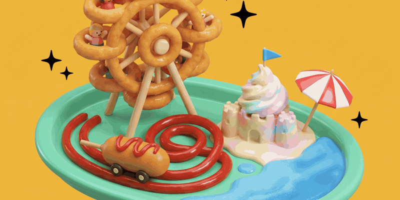 CORN DOGS & COASTERS, OCEAN ON THE SIDE